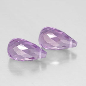  ct natürliche violetter Amethyst-Edelsteine, Briolette, VVS-VS