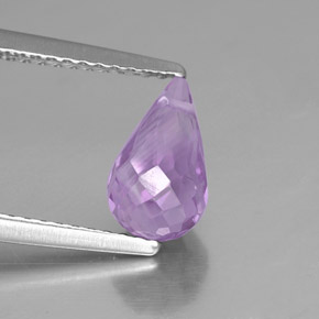 1,35 ctw natürlicher violetter Amethyst, Briolette, VS