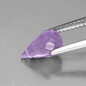 1,35 ctw natürlicher violetter Amethyst, Briolette, VS