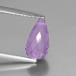 1,53 ctw natürlicher violetter Amethyst, Briolette, VS