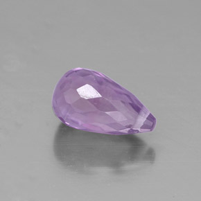 1,53 ctw natürlicher violetter Amethyst, Briolette, VS