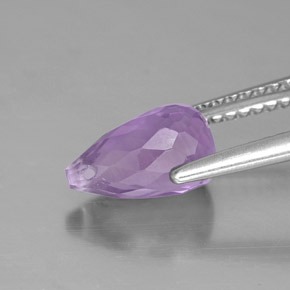1,53 ctw natürlicher violetter Amethyst, Briolette, VS