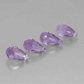  ct natürliche violetter Amethyst-Edelsteine, Briolette, VVS-VS