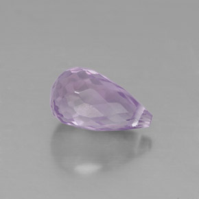 1,38 ctw natürlicher violetter Amethyst, Briolette, VS