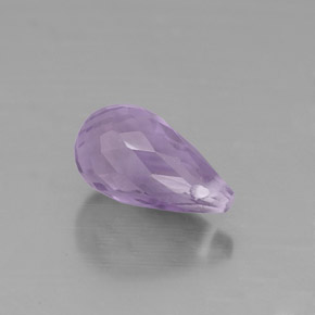 1,38 ctw natürlicher violetter Amethyst, Briolette, VS