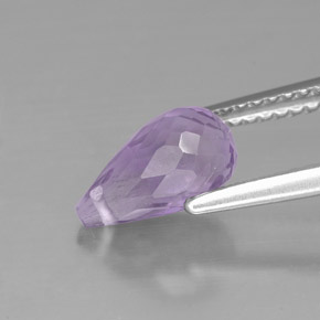 1,38 ctw natürlicher violetter Amethyst, Briolette, VS