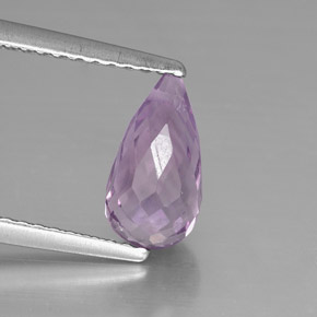 1,42 ctw natürlicher violetter Amethyst, Briolette, VVS-VS