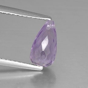 1,30 ctw natürlicher violetter Amethyst, Briolette, VVS-VS
