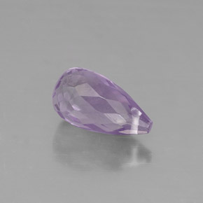 1,30 ctw natürlicher violetter Amethyst, Briolette, VVS-VS