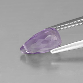 1,30 ctw natürlicher violetter Amethyst, Briolette, VVS-VS