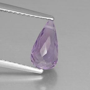 1,40 ctw natürlicher violetter Amethyst, Briolette, VVS-VS