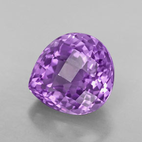 4,84 ctw natürlicher violetter Amethyst, Birnenform, VVS