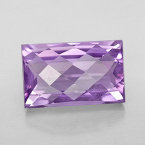 5,78 ctw natürlicher violetter Amethyst, Baguette, VVS-VS
