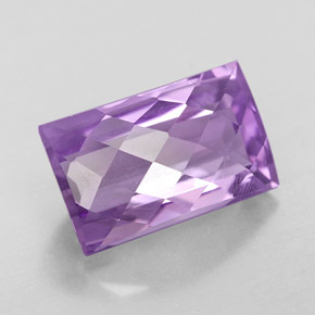 5,78 ctw natürlicher violetter Amethyst, Baguette, VVS-VS