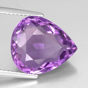 6,22 ctw natürlicher violetter Amethyst, Birnenform, VVS