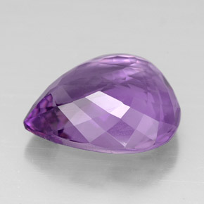 6,22 ctw natürlicher violetter Amethyst, Birnenform, VVS