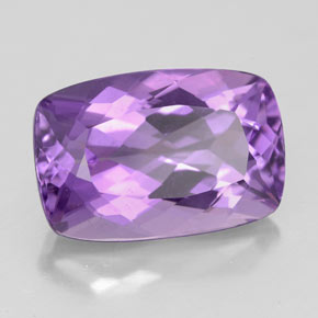 4,93 ctw natürlicher violetter Amethyst, Kissenschliff, VVS