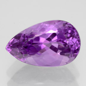 4,77 ctw natürlicher violetter Amethyst, Birnenform, VVS