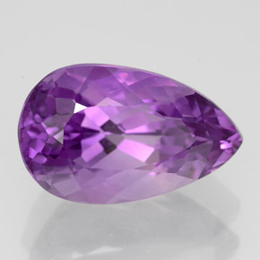 4,77 ctw natürlicher violetter Amethyst, Birnenform, VVS