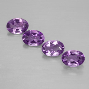  ct natürliche Violett Amethyst-Edelsteine, Oval Schliff, VVS-VS