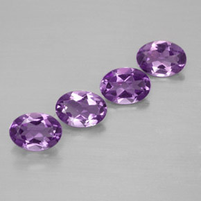  ct natürliche Violett Amethyst-Edelsteine, Oval Schliff, VVS-VS