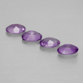  ct natürliche Violett Amethyst-Edelsteine, Oval Schliff, VVS-VS