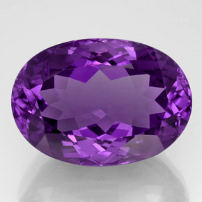 54,73 ctw natürlicher violetter Amethyst, Oval Schliff, IF