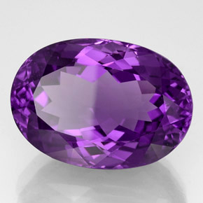 54,73 ctw natürlicher violetter Amethyst, Oval Schliff, IF