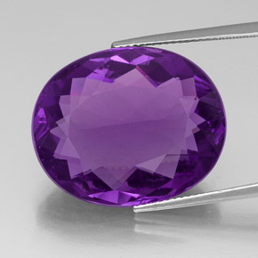 30,82 ctw natürlicher violetter Amethyst, Oval Schliff, VVS