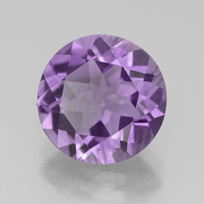 3,00 ctw natürlicher violetter Amethyst, Rundschliff, VS