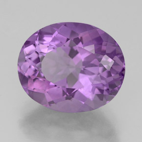 4,30 ctw natürlicher violetter Amethyst, Oval Schliff, VS
