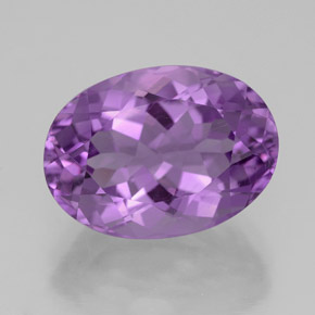 6,67 ctw natürlicher violetter Amethyst, Oval Schliff, VVS-VS