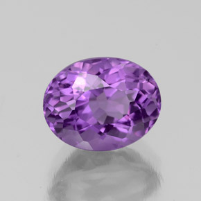 9,17 ctw natürlicher Violet Amethyst, Oval Schliff, VS