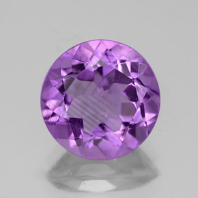 2,90 ctw natürlicher violetter Amethyst, Rundschliff, VVS-VS