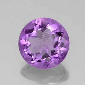 2,90 ctw natürlicher violetter Amethyst, Rundschliff, VVS-VS