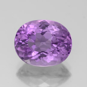3,95 ctw natürlicher violetter Amethyst, Oval Schliff, VVS