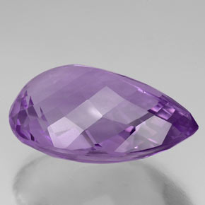 57,89 ctw natürlicher violetter Amethyst, Birnenform, VS