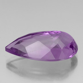 20,93 ctw natürlicher violetter Amethyst, Birnenform, VS