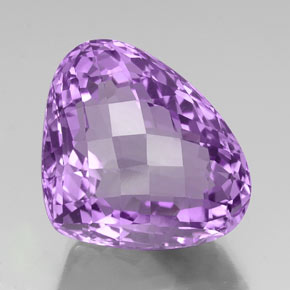 36,79 ctw natürlicher violetter Amethyst, Birnenform, VS