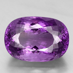 67,64 ctw natürlicher violetter Amethyst, Oval Schliff, VVS