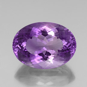 29,09 ctw natürlicher violetter Amethyst, Oval Schliff, VVS-VS