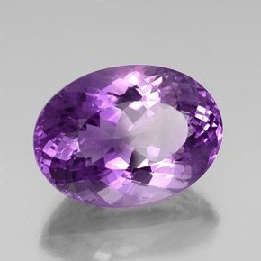29,09 ctw natürlicher violetter Amethyst, Oval Schliff, VVS-VS