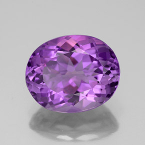 4,50 ctw natürlicher violetter Amethyst, Oval Schliff, VVS