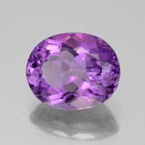 4,50 ctw natürlicher violetter Amethyst, Oval Schliff, VVS