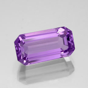 5,27 ctw natürlicher violetter Amethyst, Smaragdschliff, VVS-VS