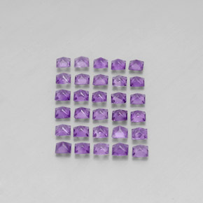  ct natürliche violetter Amethyst-Edelsteine, Quadrat, VS