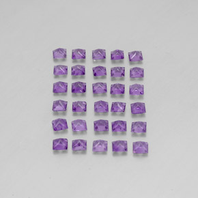  ct natürliche violetter Amethyst-Edelsteine, Quadrat, VS