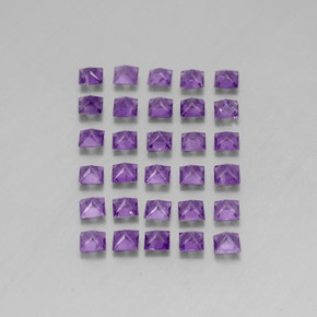  ct natürliche violetter Amethyst-Edelsteine, Quadrat, VS