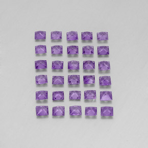  ct natürliche violetter Amethyst-Edelsteine, Quadrat, VS