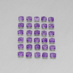  ct natürliche violetter Amethyst-Edelsteine, Quadrat, VS